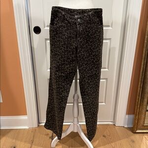 Grey Bandit Leopard Print Women Jeans